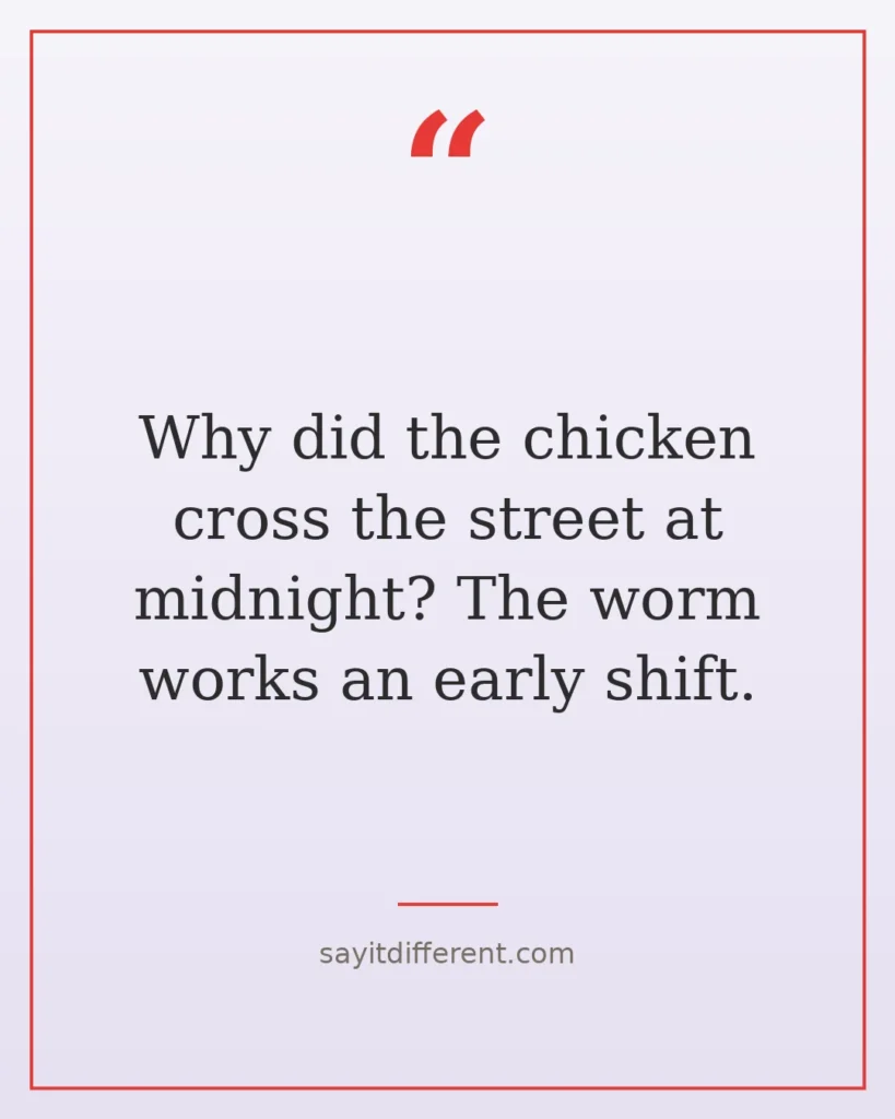 60 chicken cross the road jokes with fresh endings