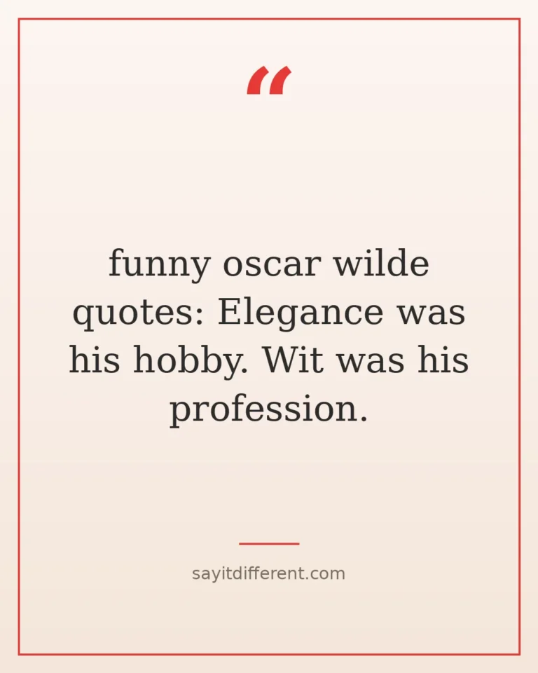 70 Funny Oscar Wilde Quotes